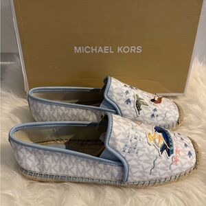 Michael Kors Light Blue and Gray Espadrilles